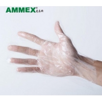 AMMEX愛(ài)馬斯 一次性PE手套 PE手套/防護(hù)手套/薄膜手套|一次性食品手套 100只
