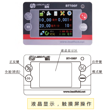 雷弗分配型智能蠕動(dòng)泵操作面板